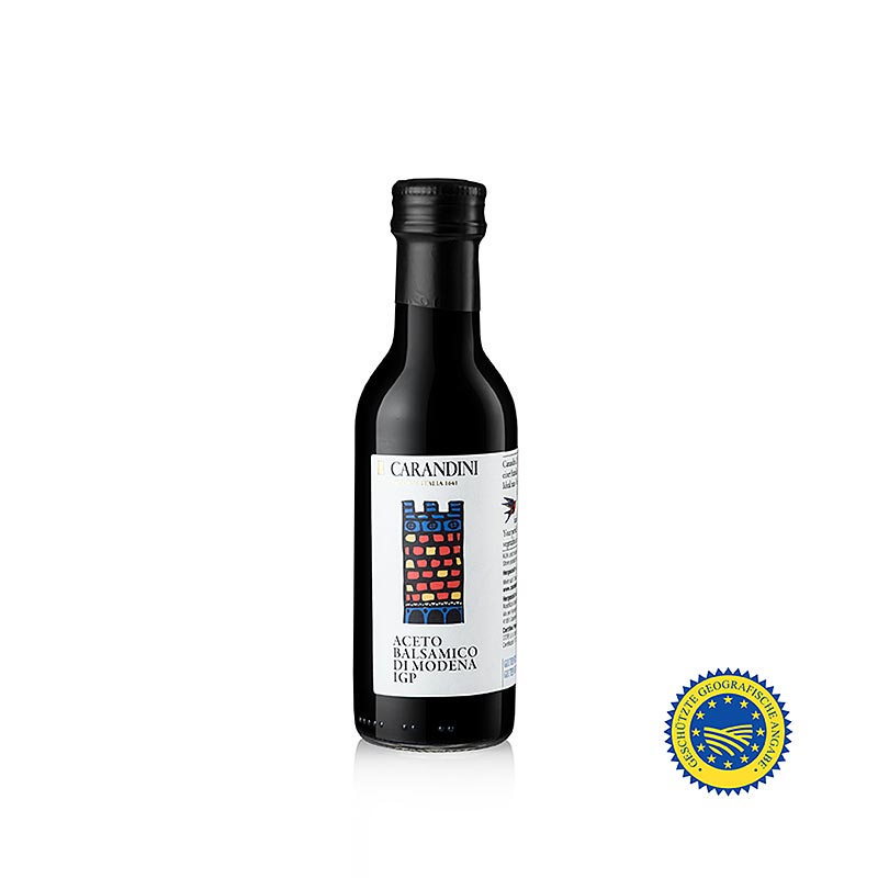 Carandini Aceto Balsamico Modena g.g.A., 6 Monate, "Classico" (bunte Burg, ehemals Ducale), 250 ml