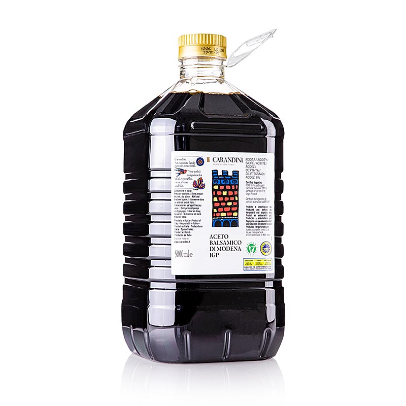 Carandini Aceto Balsamico Modena g.g.A., 6 Monate, "Classico" (bunte Burg, ehemals Ducale), 5 l