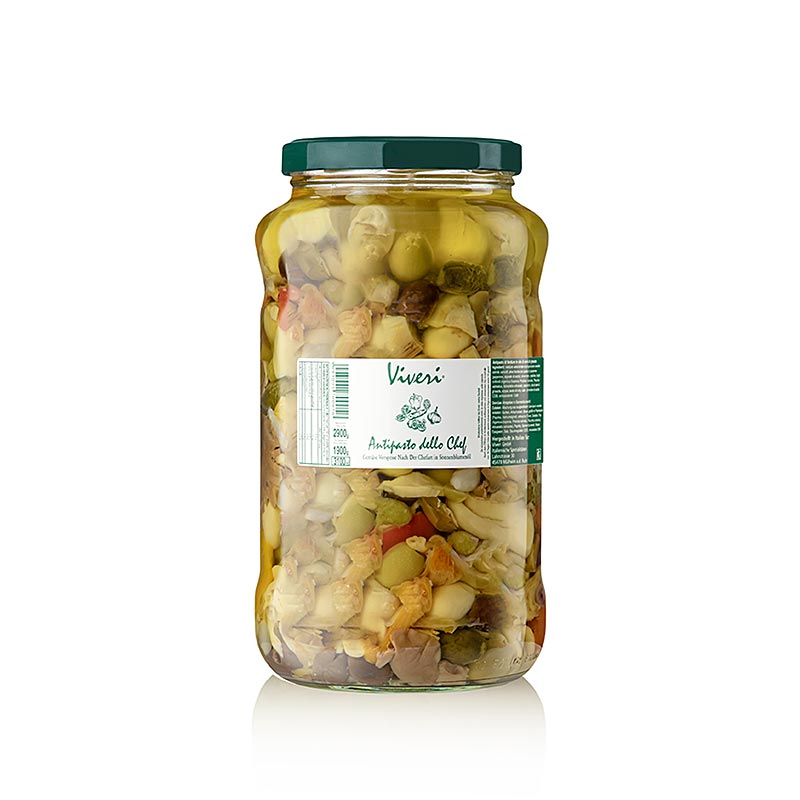 Eingelegte gemischte Antipasti - dello Chef, in Sonnenblumenöl, 2,9 kg