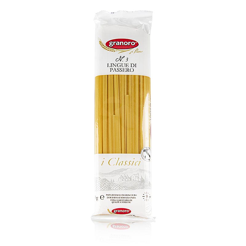 Granoro Lingue di Passero, Bandnudel, 3 mm, No.3, 500 g