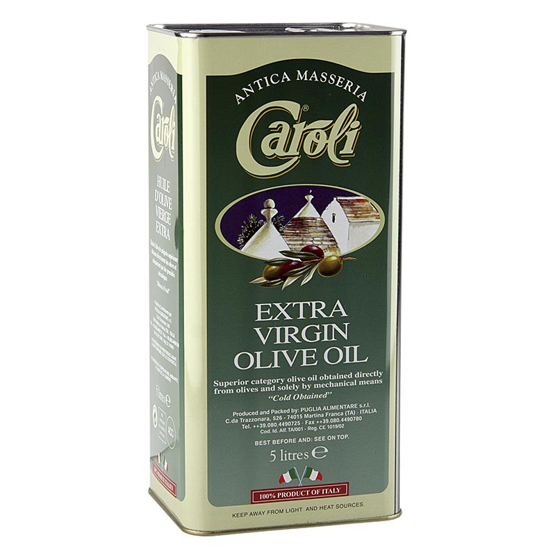 Natives Olivenöl Extra, Caroli Antica Masseria "Classico", delikat fruchtig, 5 L