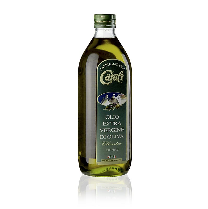 Natives Olivenöl Extra, Caroli Antica Masseria "Classico", delikat fruchtig, 1 L