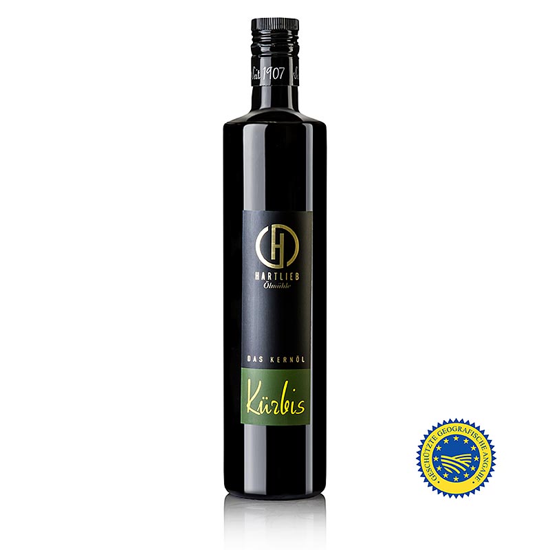 Kürbiskernöl aus der Steiermark g.g.A., 100% rein, Hartlieb, 750 ml