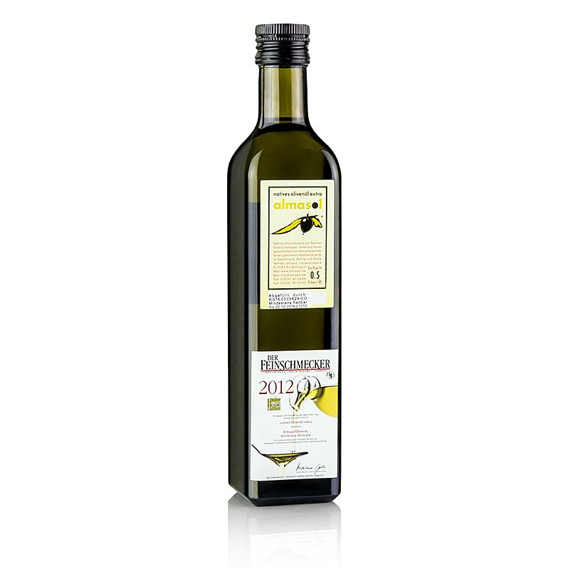 Almasol - Natives Olivenöl Extra, 0,2% Säure, Feinschmecker 2012, 500 ml