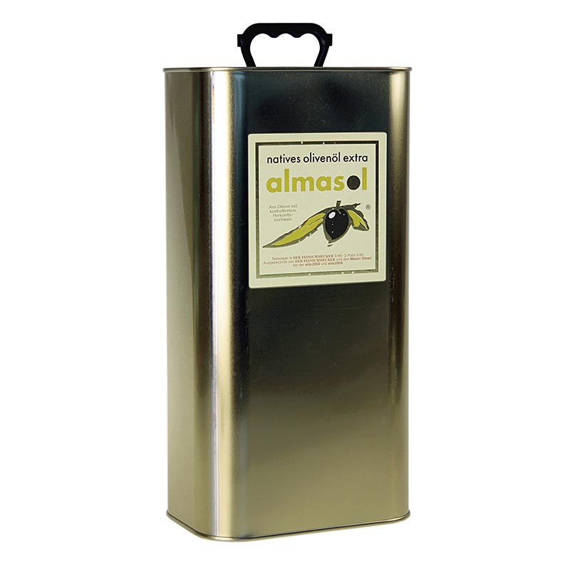Natives Olivenöl Extra, Almasol, 0,2% Säure, Feinschmecker 2012, 5 L