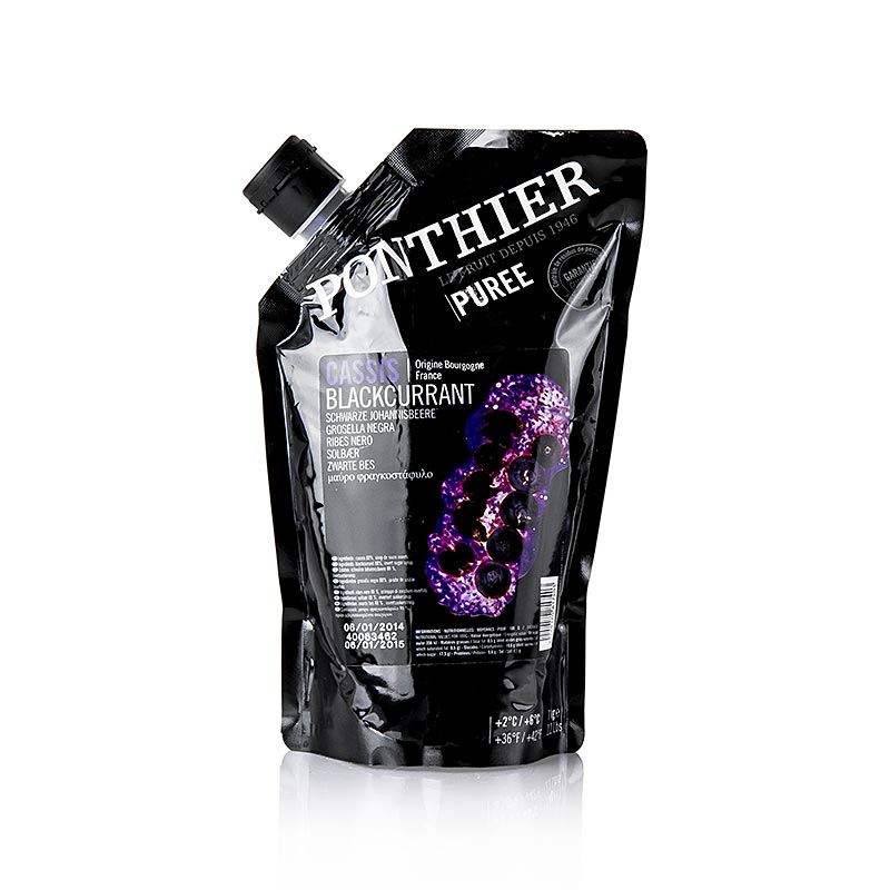 Püree - Cassis, mit Zucker, 1 kg