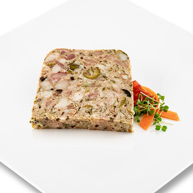 Rougie - Terrine von Kaninchen, mit Oliven, 1 kg