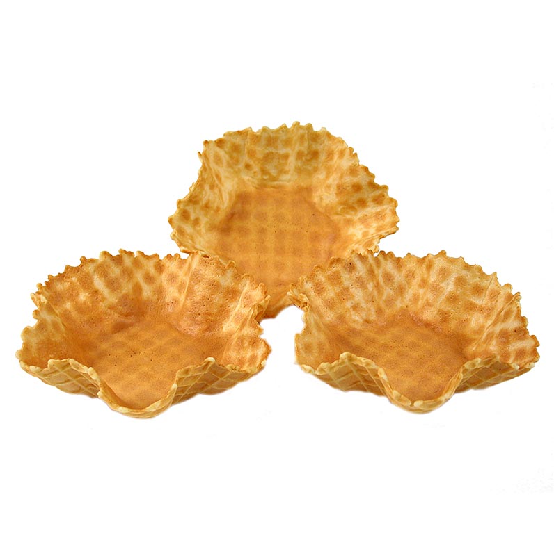 Waffel-Körbchen, gewellt, ø 12,5cm, 1,3 kg, 60 St