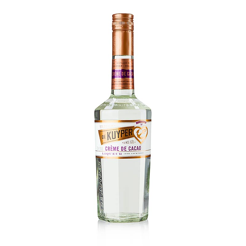 Creme de Cacao, Schokoladenlikör, weiß, 24% vol., De Kuyper, 700 ml