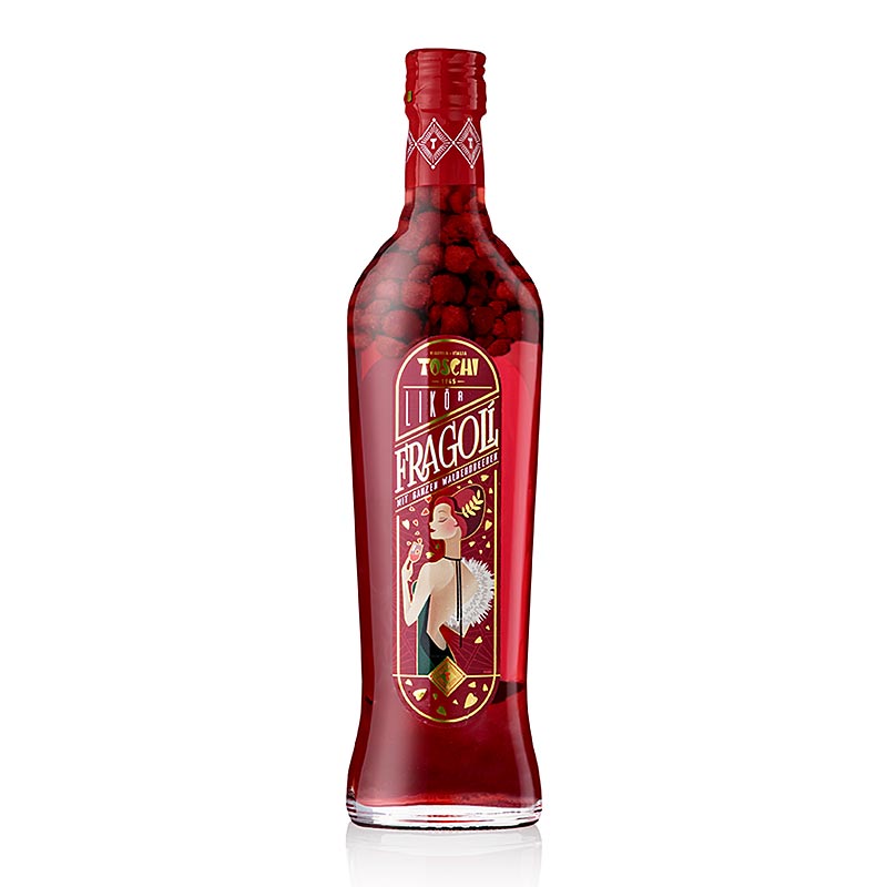 Toschi Fragoli, Walderdbeerlikör, mit Früchten, 24% vol., 700 ml