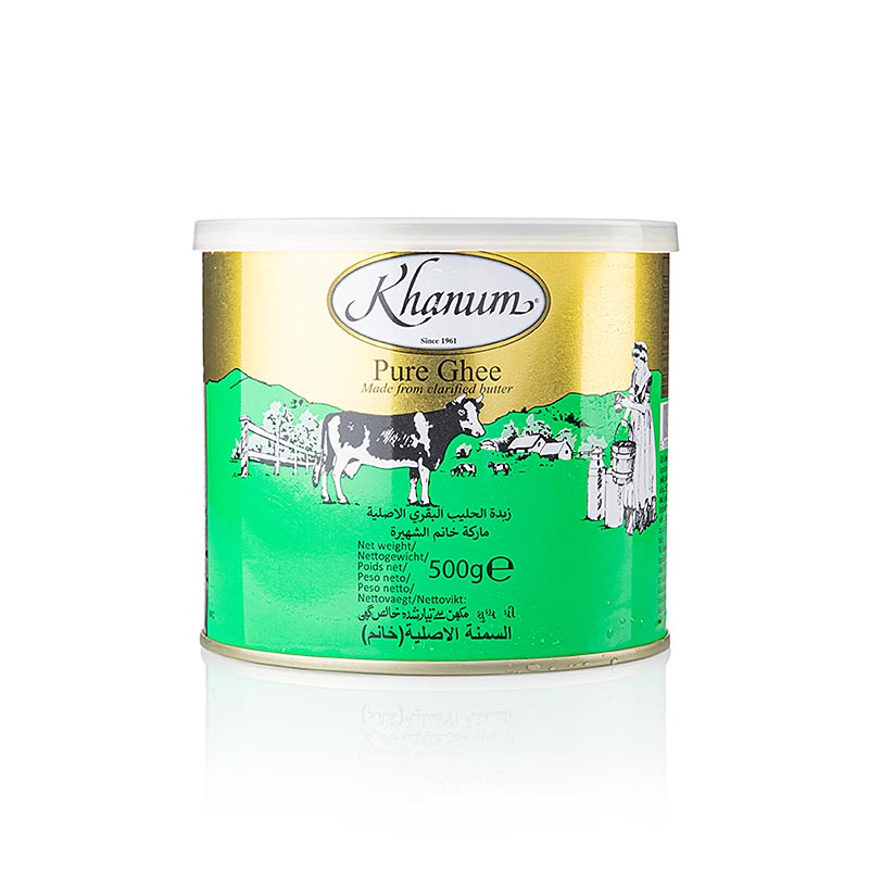 Butter Ghee - geklärte Butter, 99,8% Fett, 500 g