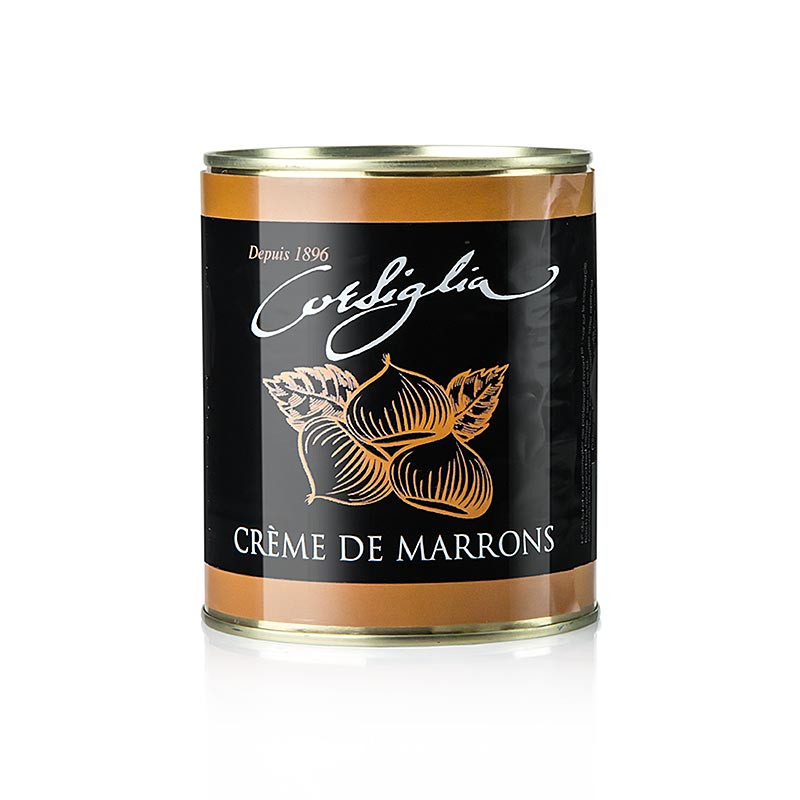 CORSIGLIA - Maronen Creme, kandierte Maronen & Vanille, weich & süß (gelbe Dose), Facor, 1 k