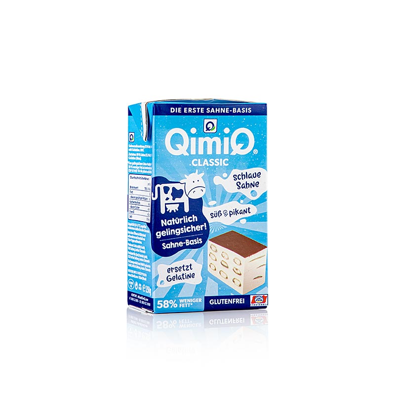 QimiQ Classic Natur, zum Kochen, Backen, Verfeinern, 15% Fett, 250 g
