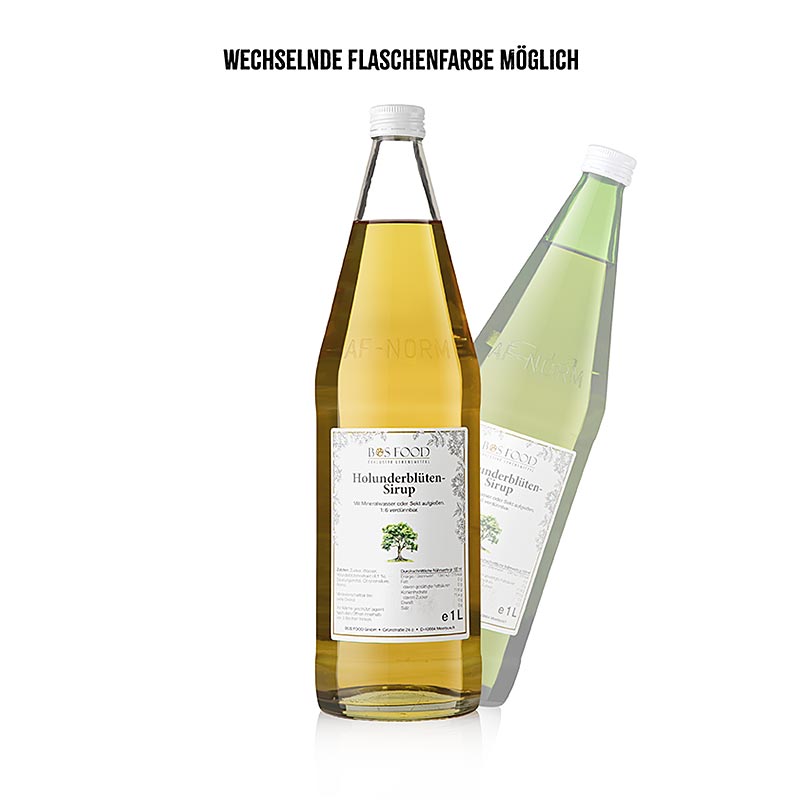 BOS FOOD Holunderblütensirup, 1 l