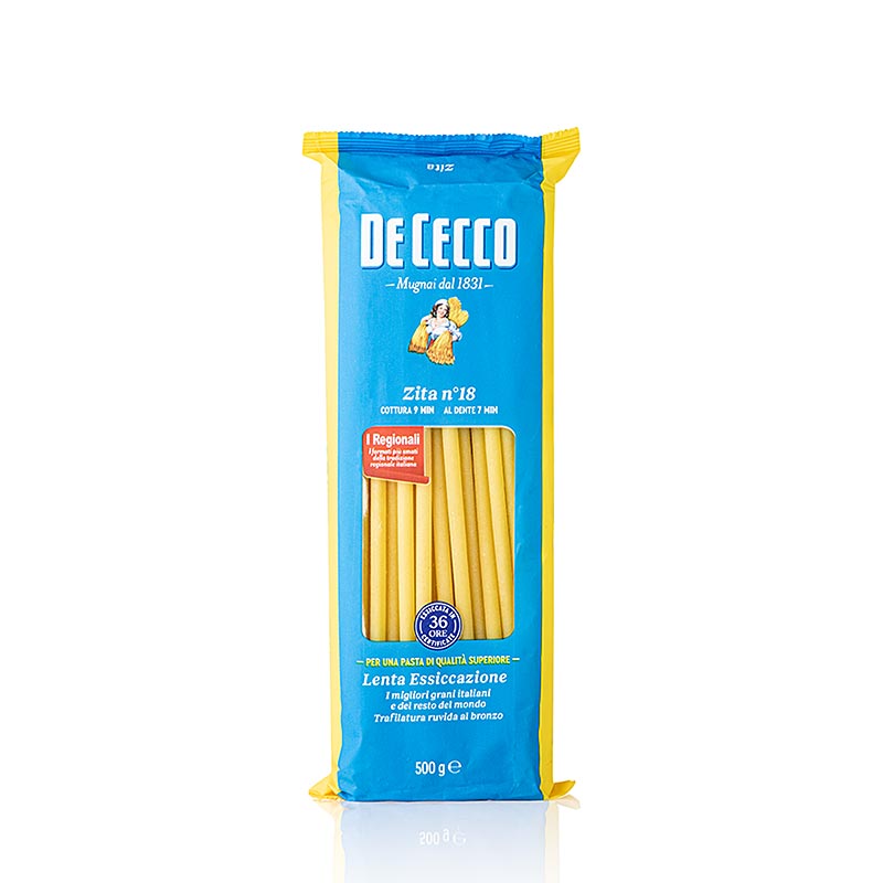 De Cecco Zita, Maccaroni, 4 (6)mm, 24 cm lang, No.18, 500 g