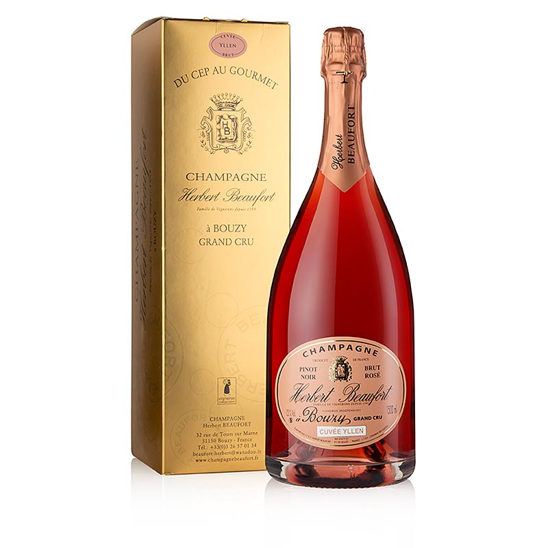 Champagner H.Beaufort "Rosé" Premier Cru, brut, 12 % vol., Magnum, 1,5 l