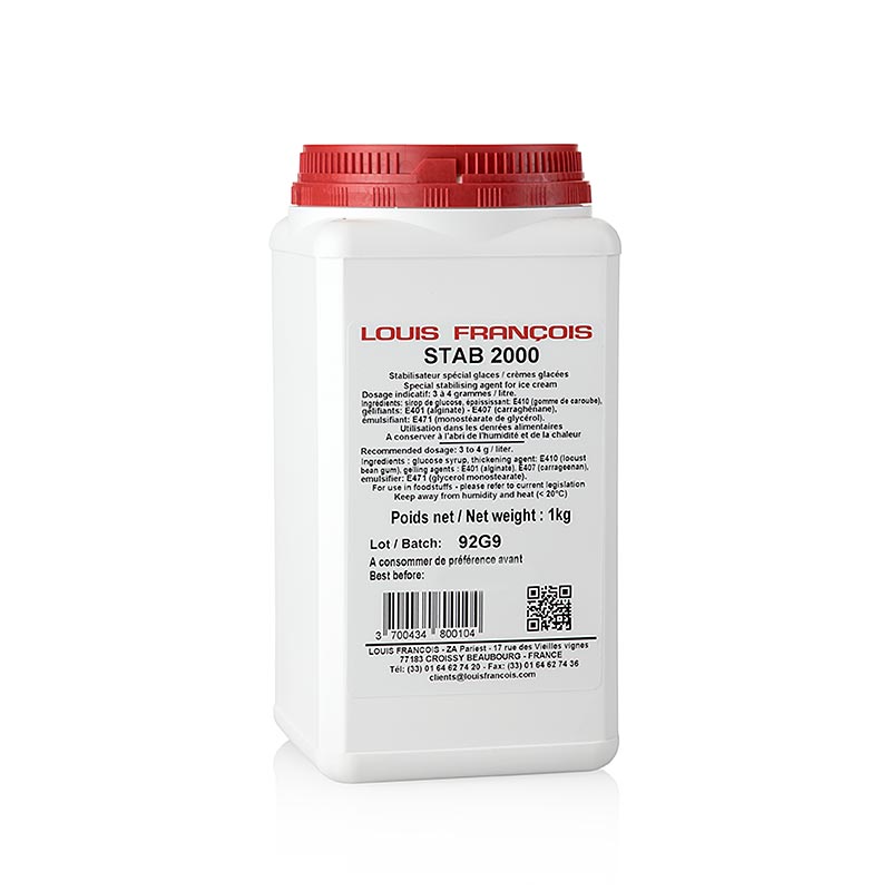Stab 2000, Stabilisator für Eis & Schlagsahne, Louis Francois, 1 kg
