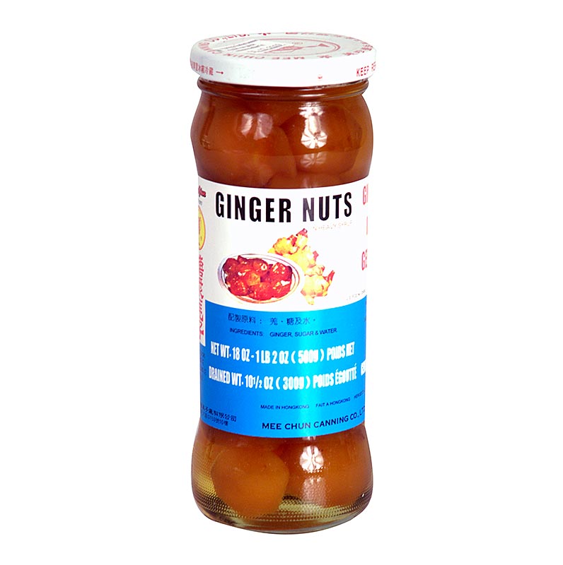 Ingwernüsse, kandiert, in Sirup, von Mee Chun, 500 g