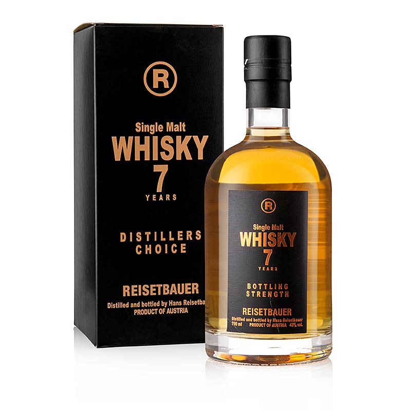 Single Malt Whisky Reisetbauer, 7 Jahre, 43 % vol., 700 ml