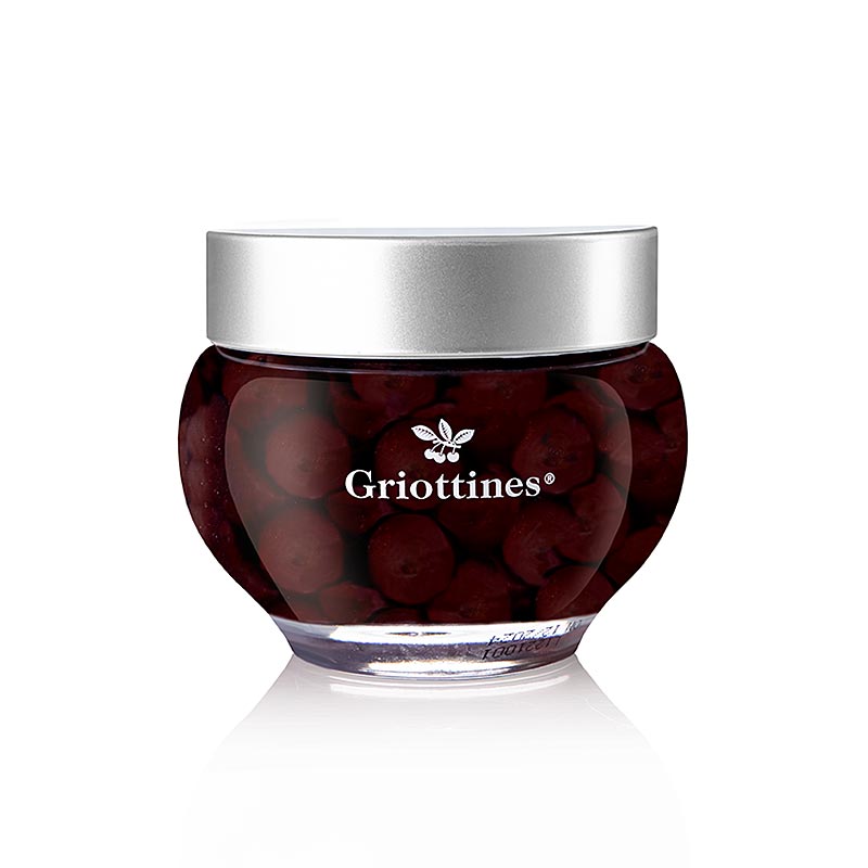 Griottines Original - Wildsauerkirschen, in Kirschwasser, o. Kern, süss, 15 % vol., 400 g