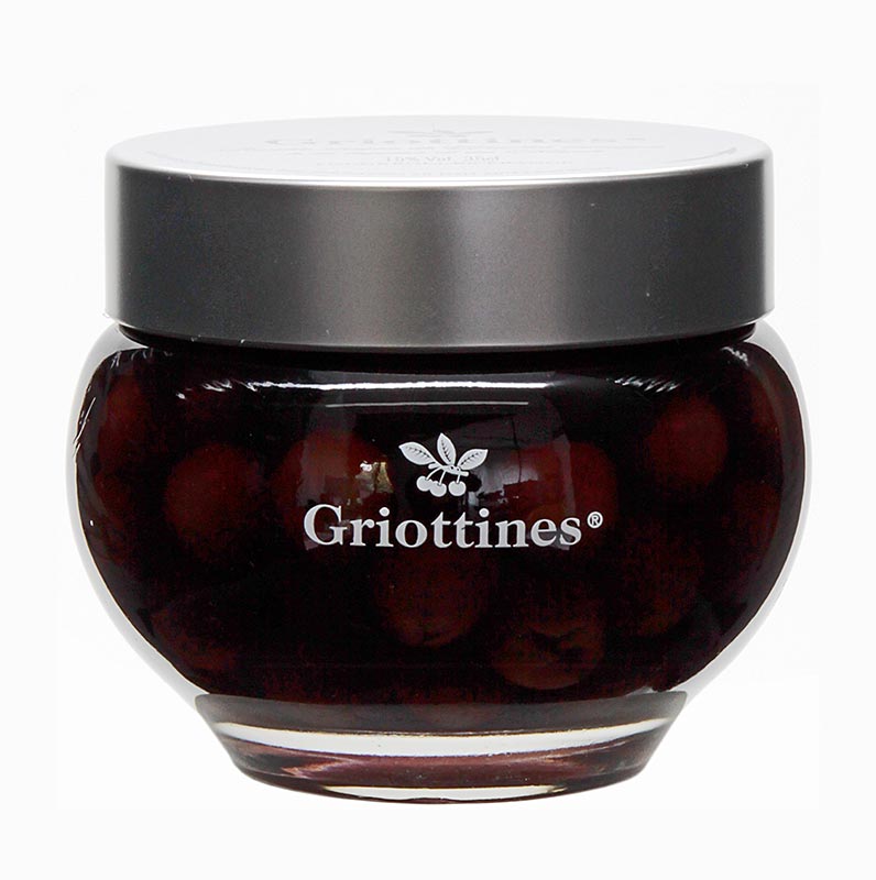 Griottines Original - Wildsauerkirschen, in Kirschwasser, o. Kern, süß, 15% vol., 400 g