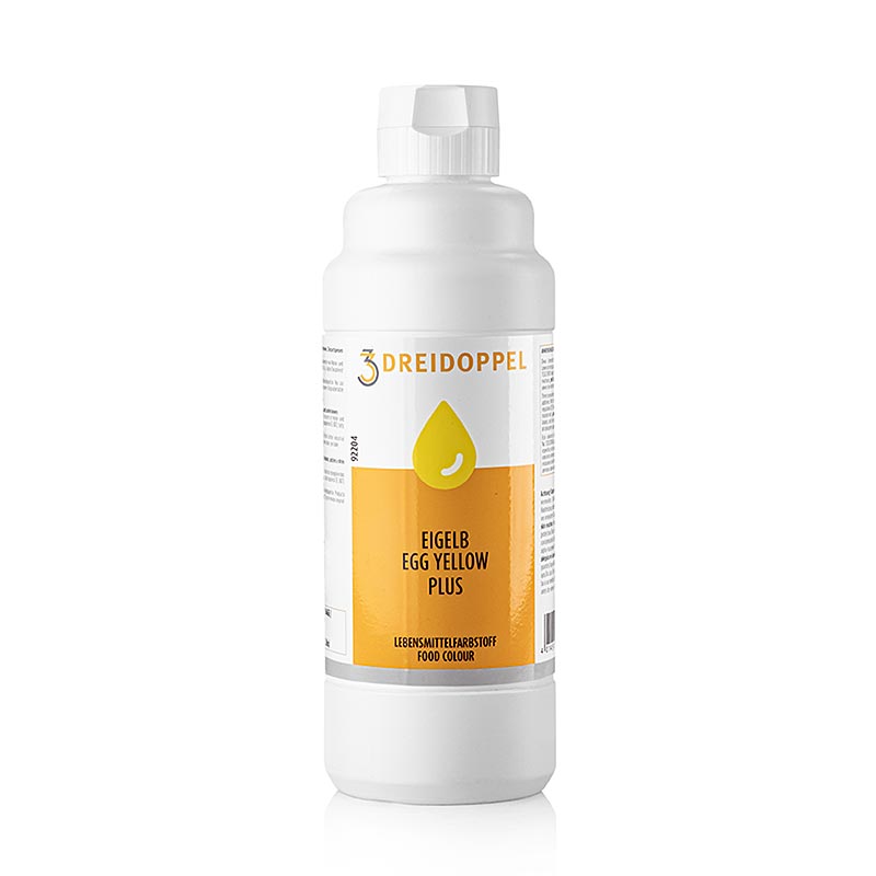 Lebensmittelfarbe Flüssig plus, eigelb, 922, Dreidoppel, 1 L