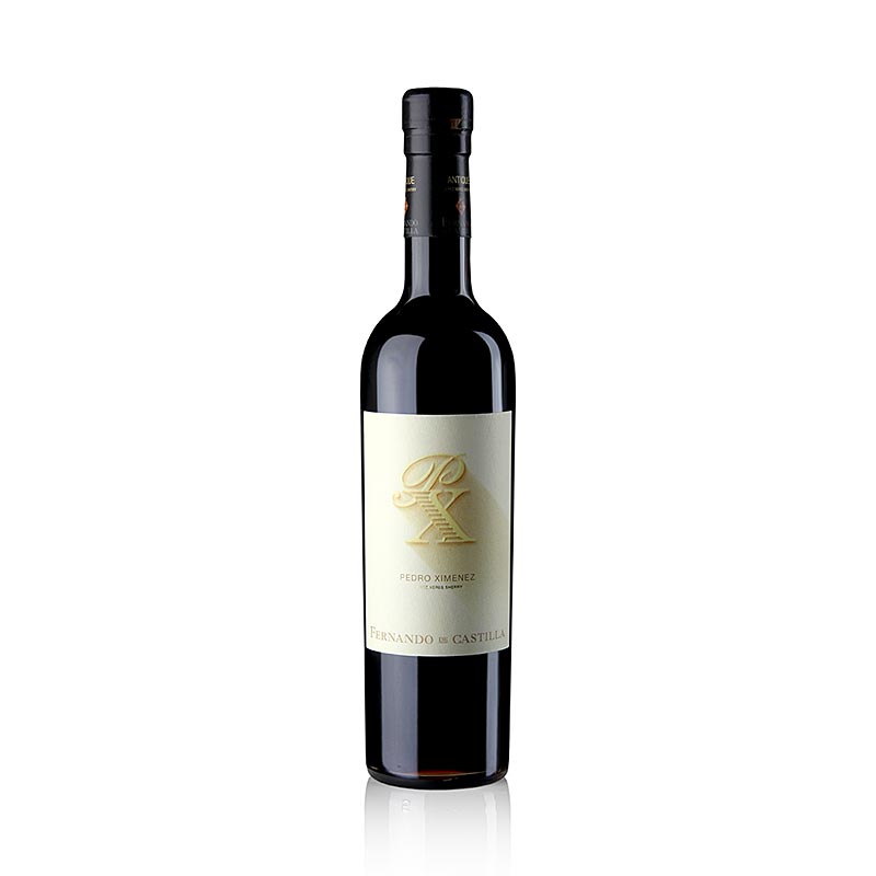 Sherry Antique Pedro Ximenez, Cream, 15 % vol., Rey Fernando, 93 PP, 500 ml