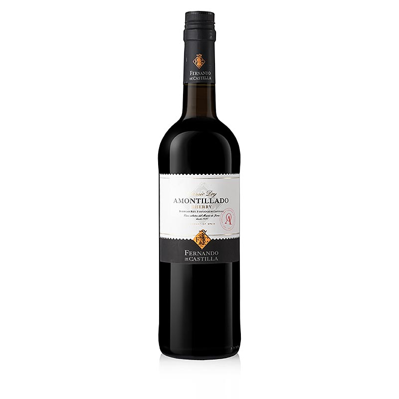 Sherry Classic Amontillado, dry, 17 % vol., Rey Fernando, 90 WS, 750 ml