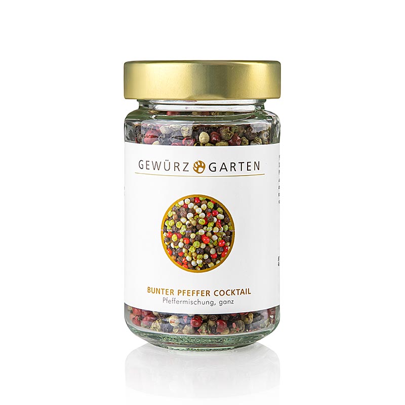Gewürzgarten Bunter Pfeffer Cocktail (weiss, schwarz, grün, rosa), ganz, 100 g