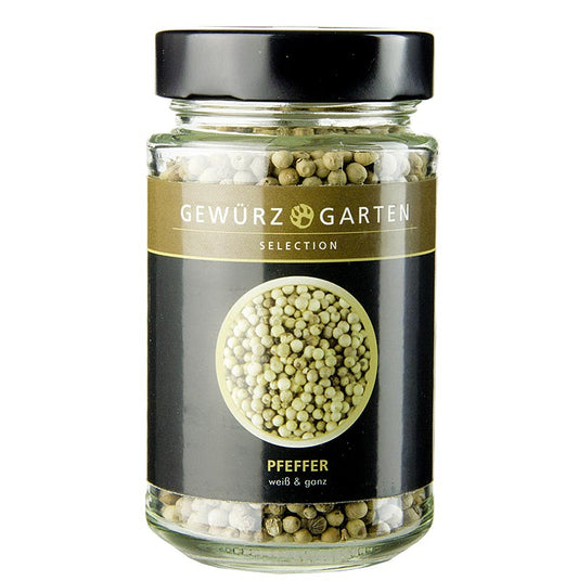 Gewürzgarten Pfeffer, weiß, ganz, 135 g