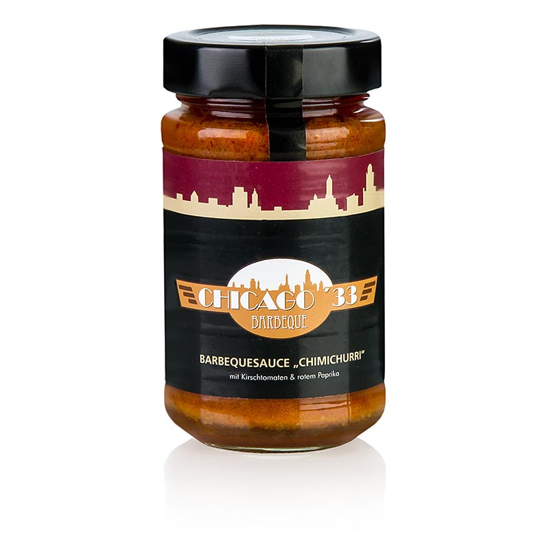 CHICAGO ´33 Chimichurri, rot, BBQ-Sauce mit Kirschpaprika & rotem Paprika, 225 ml