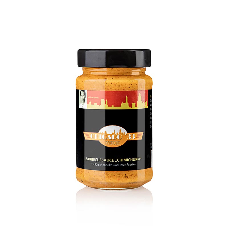 CHICAGO ´33 Chimichurri, rot, BBQ-Sauce mit Kirschpaprika & rotem Paprika, 225 ml