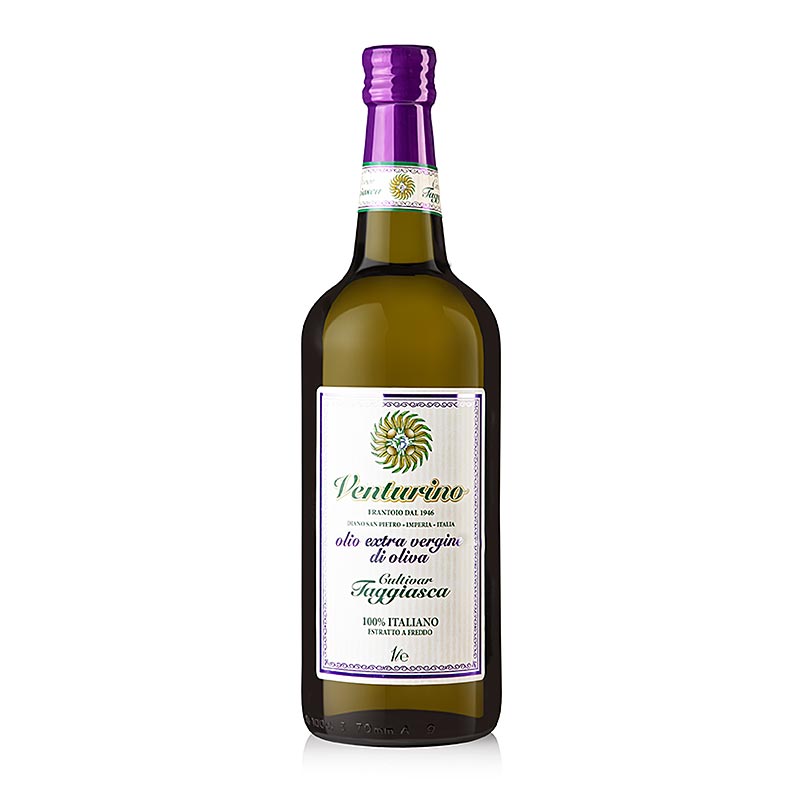 Natives Olivenöl Extra, Venturino, 100% Taggiasca Oliven, 1 L