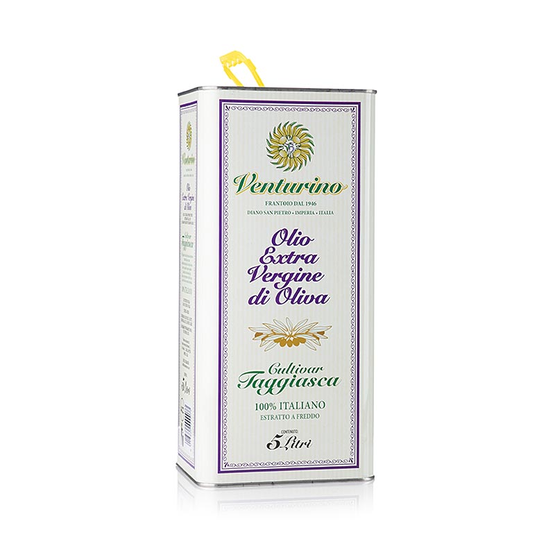 Natives Olivenöl Extra, Venturino, 100 % Taggiasca Oliven, 5 L