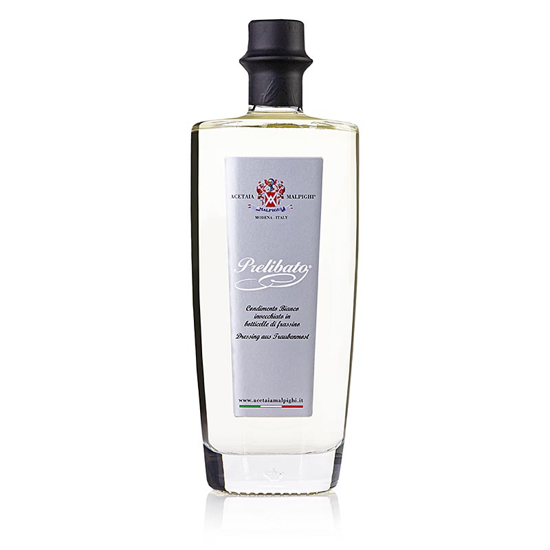 Prelibato, Balsamico Bianco Condimento, 5 Jahre, Eschenholzfass, Malpighi, 500 ml