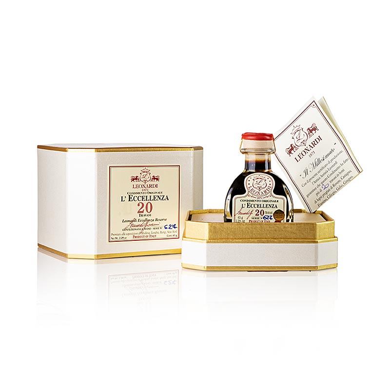 Leonardi - Balsamico Eccelenza Condimento, 20 Jahre, 50 ml