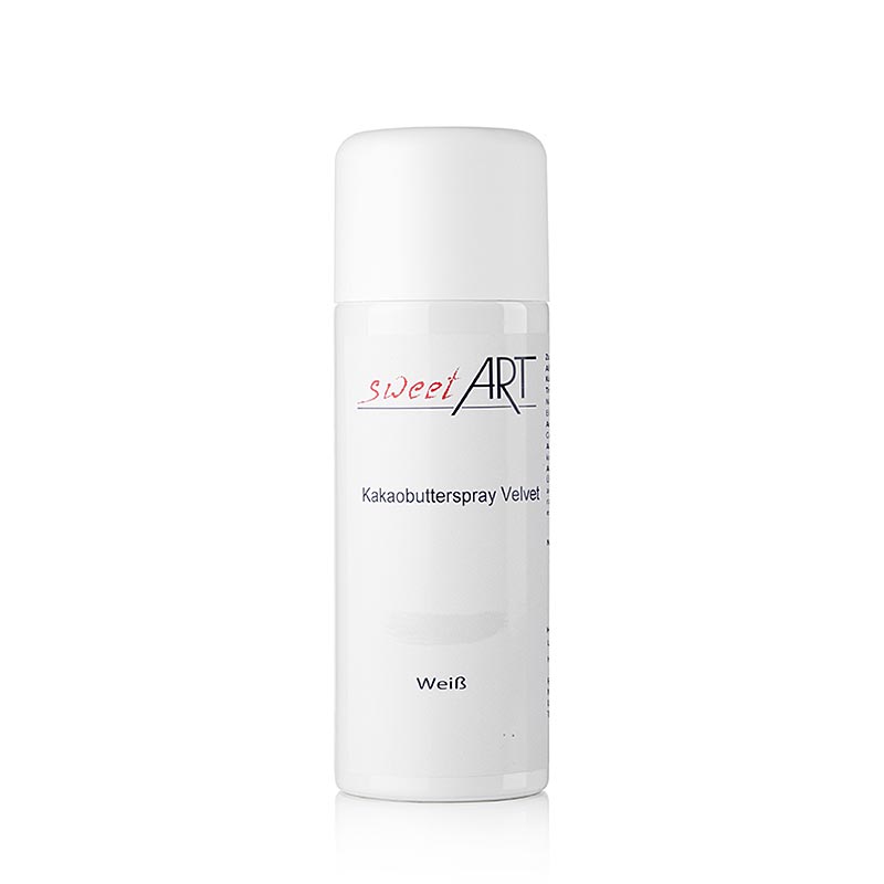 Kakaobutter Spray, Velvet/Samt Effekt, weiss, Sweet Art, 400 ml