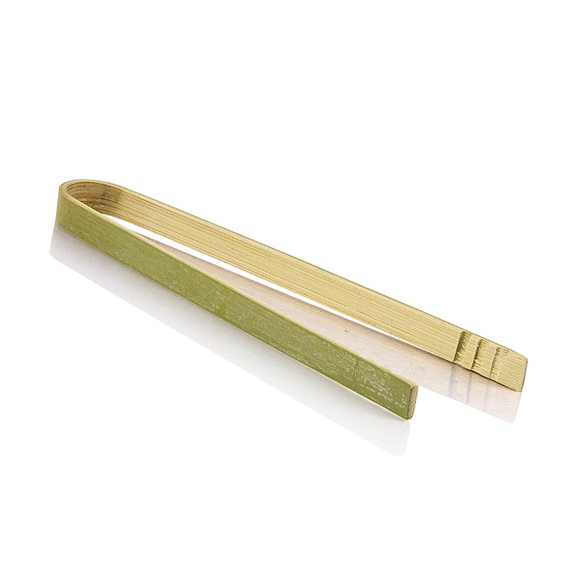 Bambus-Fingerfoodzange (Pinzette), für Snacks, natur, 16 cm, 100 St