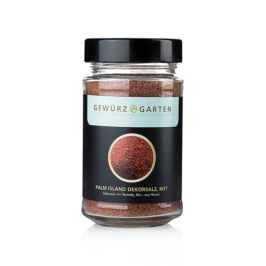Gewürzgarten Palm Island Pacific-Salz, Dekorsalz mit roter Tonerde, fein, Hawaii, 220 g