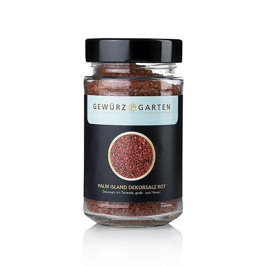 Gewürzgarten Palm Island Pacific-Salz, Dekorsalz mit roter Tonerde, grob, Hawaii, 220 g