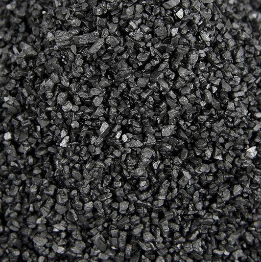 Palm Island, schwarzes Pacific-Salz, Dekorsalz mit Aktivkohle, grob, Hawaii, 18,1 kg