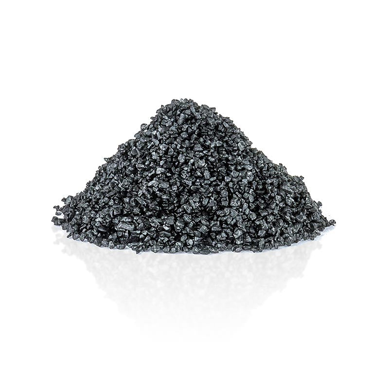 Palm Island, schwarzes Pacific-Salz, Dekorsalz mit Aktivkohle, grob, Hawaii, 18,1 kg