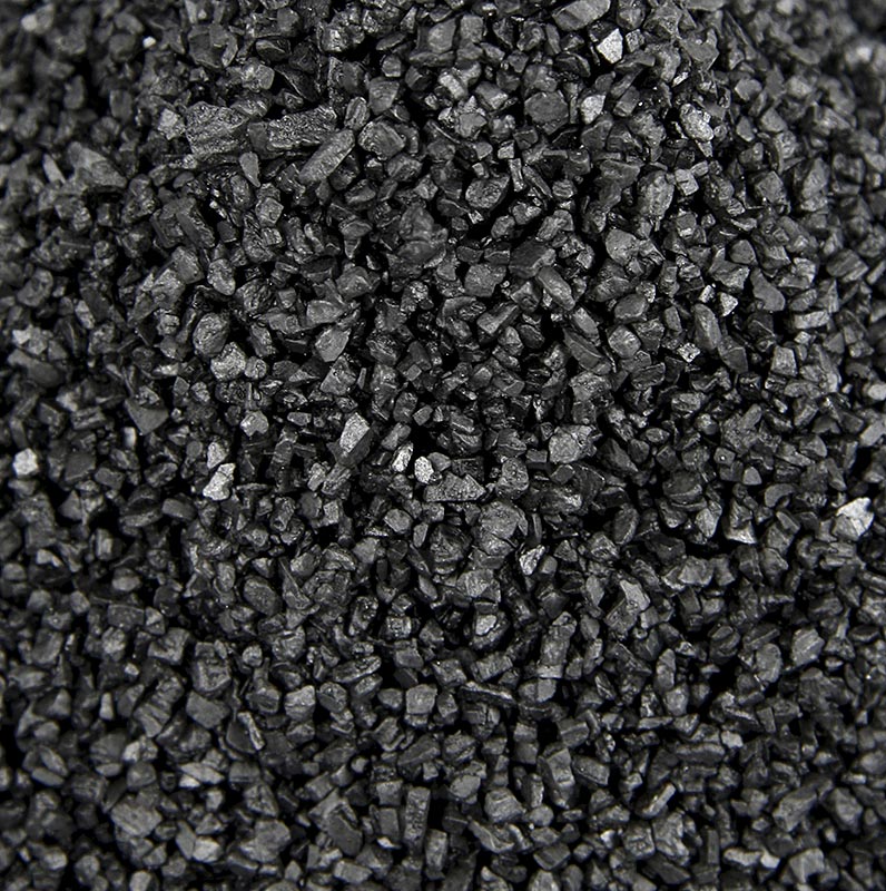 Palm Island, schwarzes Pacific-Salz, Dekorsalz mit Aktivkohle, grob, Hawaii, 18,1 kg
