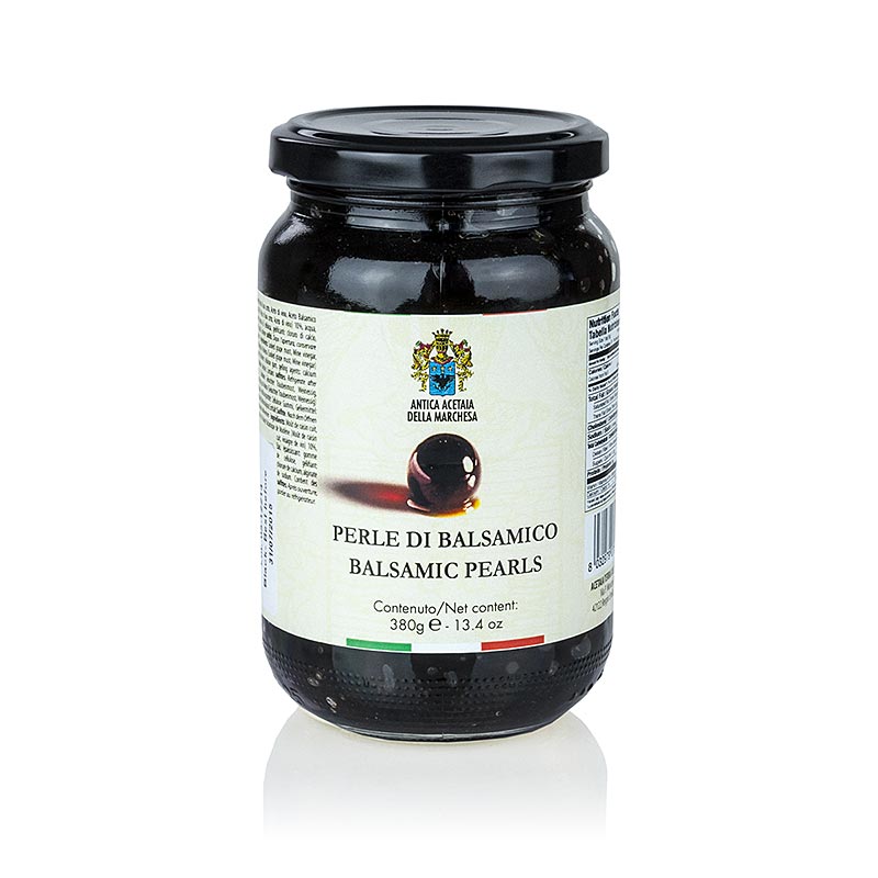 Würzkaviar "Balsamico Essig g.g.A.", Perlgrösse 3-5 mm, Sphären, Terra del Tuono, 380 g