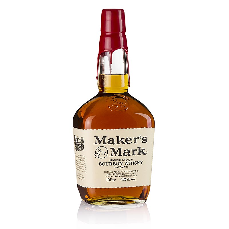 Bourbon Whisky Maker´s Mark, Kentucky Straight Bourbon, 45 % vol., USA, 1 l
