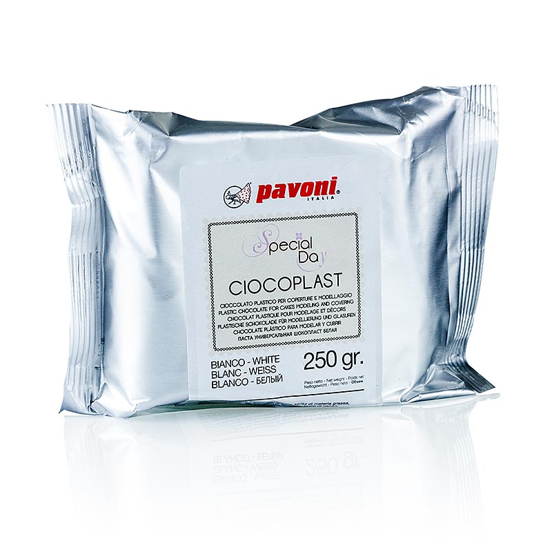 Modellierbare Schokolade, weiss, Pavoni, 250 g