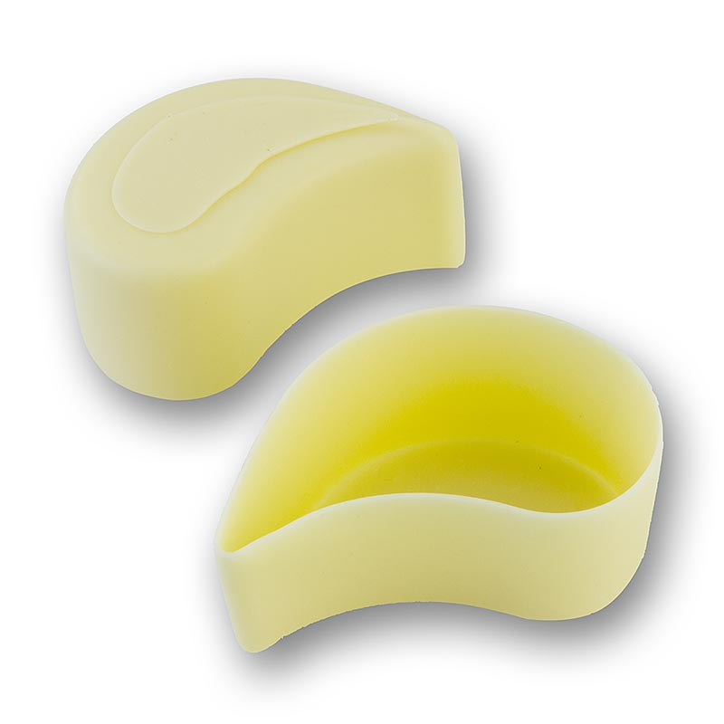 Schokoladen- Form "Tropfen" Weiss, 75x45x35 mm, Michel Cluizel, 576 g, 32 St