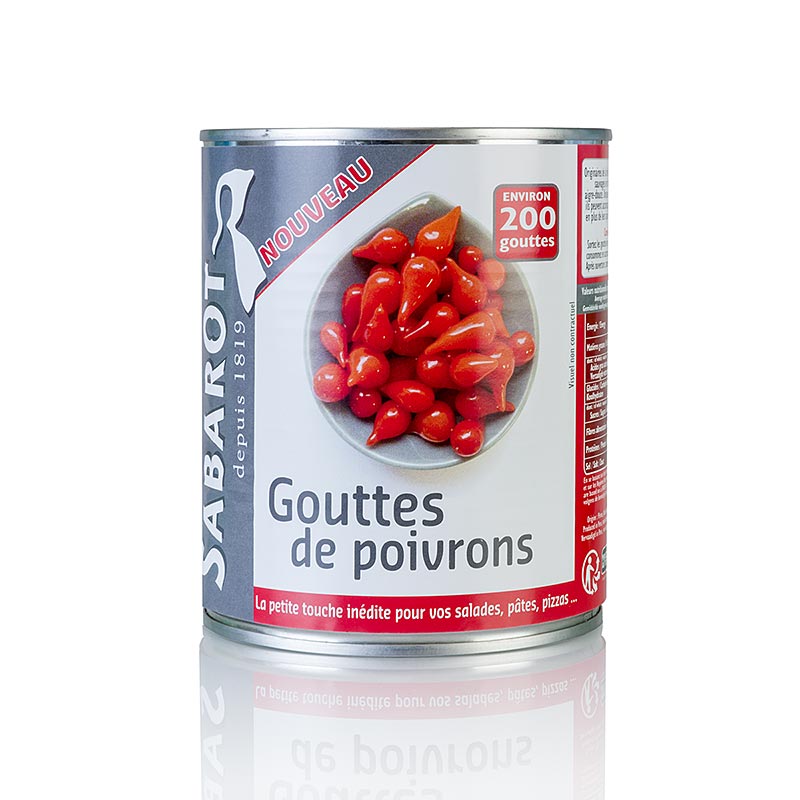 SABAROT WASSNER - Paprikatropfen, rot, Sweety Drops, "Gouttes de Poivron", 793 g