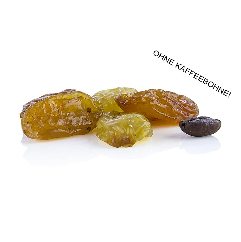 Weinbeeren Jumbo, grün/gelb, geschwefelt, Chile (ähnl. Sultaninen), 1 kg