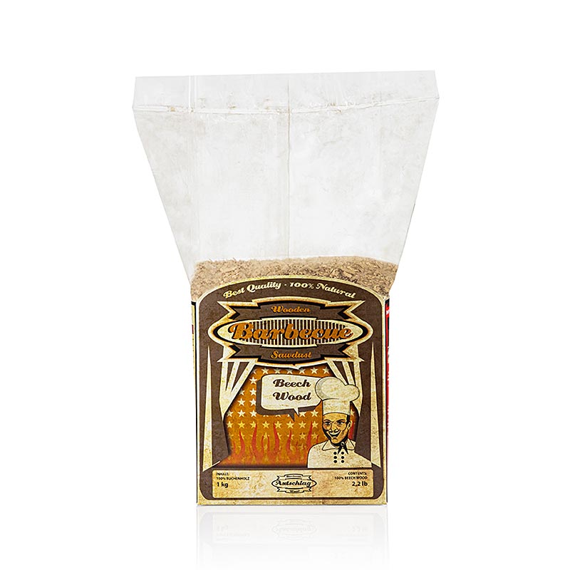 Axtschlag - Grill BBQ - Räuchermehl aus Buchenholz (Beech), 1 kg